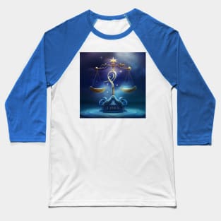 Zodiac Sign LIBRA  - Fantasy Illustration of astrology Libra Baseball T-Shirt